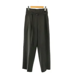 イウエンマトフ AEWEN MATOPH ハイウエスト ベルトパンツ タック 36