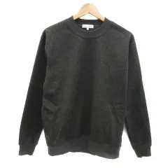 ユナイテッドアローズ A DAY IN THE LIFE UNITED ARROWS トレーナー ラウンドネック ヘリンボーン柄 裏起毛 S ダークグレー /YS32のサムネイル