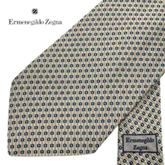 ⭐️美品⭐️Ermenegildo Zegna エルメネジルド ゼニヤ ネクタイ シルバー ドット シルク イタリア製