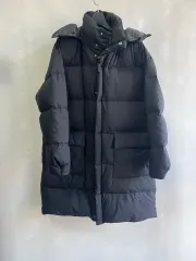 デサント フード ロングダウンジャケット 95 サイズ ブラック