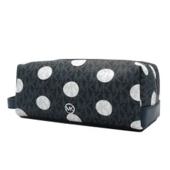 【新品】マイケルコース 35S5STFN2N NAVY (ネイビー系マルチ) バッグ ポーチ Michael Kors トラベル MK シグネチャー ロゴ ポルカドット トラベルキット ハンドル付ポーチ レディース
