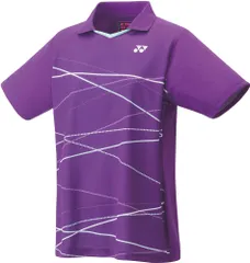 ヨネックス YONEX テニス ウィメンズゲームシャツ トップス 半袖 ベリークール UVカット 吸汗速乾 制電 試合 大会 部活 クラブ チーム 日本バドミントン協会審査合格品 レディース  20625 039 パープル