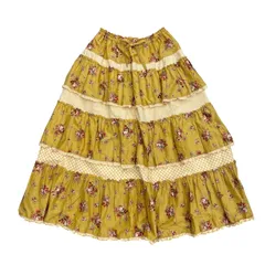 ☆EM11119 PINK HOUSE ピンクハウス ドロシーブーケ プリントスカート 花柄 イエローのサムネイル