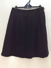 ザスコッチハウス 黒タック入りスカート ウエスト刺繍入りのサムネイル