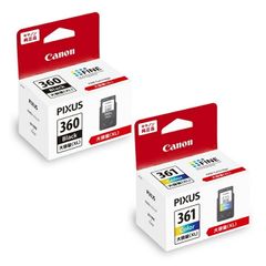 Canon PIXUS 純正インク 360 361 大容量 XL セット - メルカリ