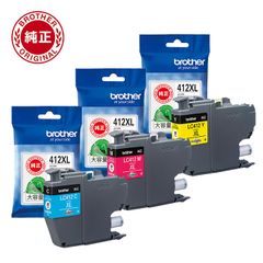 Brother 純正インクカートリッジ 412XL 4色セット - メルカリ