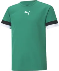 プーマ PUMA サッカー TEAMRISE ゲームシャツ JR 半袖 Tシャツ ジュニア クラブ 部活動 サークル 練習着 トレーニングウェア スポーツウェア プラクティスシャツ  705140 05 PEPPERGREEN-PUMAB