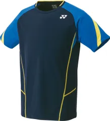 ヨネックス YONEX テニス ユニゲームシャツ 半袖 トップス ベリークールドライ UVカット 吸汗速乾 制電 パワースリーブ 試合 ゲーム 大会 部活 チーム クラブ メンズ レディース  10548 019 ネイビーブルー