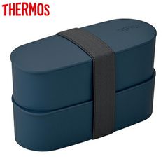 【新品】サーモス 2段式 お弁当箱 ランチボックス 600ml フレッシュランチボックス DJT-600W-NVY ネイビー