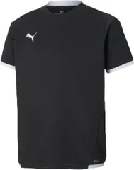 プーマ PUMA サッカー TEAMLIGA ゲームシャツ JR ガールズ ボーイズ ジュニア 半袖Tシャツ ハーフスリーブ ウェア トップス 試合 大会 練習 トレーニング 部活動  705144 03 プーマ ブラック/プーマ