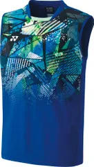 ヨネックス YONEX テニス メンズゲームシャツ ノースリーブ トップス ベリークールドライ UVカット 吸汗速乾 ストレッチ 制電 試合 大会 部活 チーム 日本バドミントン協会審査合格品  10526 472 ミッドナイトネイビー