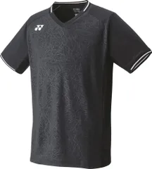 ヨネックス YONEX テニス メンズゲームシャツ フィットスタイル 半袖 トップス ユニフォーム ベリークールドライ UVカット 吸汗速乾 ストレッチ 制電 ゲーム 大会 部活 チーム  10518 007 ブラック