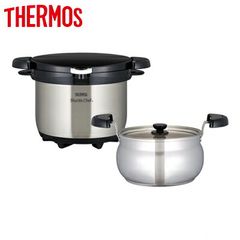 サーモス 真空保温調理鍋 サーマルクッカー 内鍋2個調理可能 RPB-6000W 