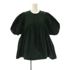 【中古】エンフォルド ENFOLD PEメモリーツイル パフスリーブBLOUSE ブラウス 半袖 38 ダークグリーン レディース エンフォルド ENFOLD PEメモリーツイル パフスリーブBLOUSE ブラウス