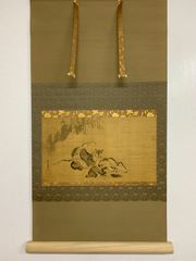 津村洞養（狩野派）掛軸 虎 - メルカリ