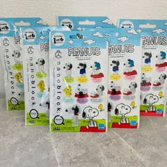 スヌーピー　ミニナノ　ナノブロック　ウッドストックver.　フィギュア　全6種　コンプリート