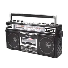 【新品】Retro Sound レトロサウンド ラジオ カセットプレーヤー カセットレコーダー RTR-S66 クマザキエイム レトロラジカセ FM/AM 短波ラジオのサムネイル