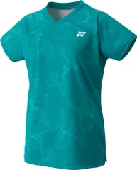 ヨネックス YONEX テニス ウィメンズゲームシャツ 半袖 トップス ユニフォーム UVカット 吸汗速乾 制電 試合 ゲーム 大会 部活 チーム トレーニング ウェア レディース  20732 502 ピーコックグリーン