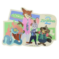 【メール便】ズートピア2 ダイカットシール キャラクターステッカー 集合 ディズニー スモールプラネット ダイカットビニールステッカー デコシール 耐水性 キャラクター グッズ 
