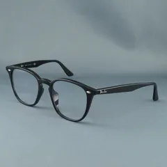 眼鏡 RayBan レイバン USED美品 RB4258 スクエア ブラック メンズ 黒縁 メガネフレーム アイウェア X8372
