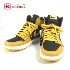 NIKE ナイキ スニーカー エア ジョーダン 1 レトロ ハイ オリジナル 555088-701 レザー イエロー