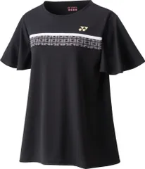 ヨネックス YONEX テニス ウィメンズゲームシャツ 半袖 トップス ベリークール UVカット 吸汗速乾 制電 試合 ゲーム 大会 部活 チーム トレーニング ウェア レディース  20731 007 ブラック