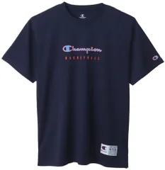 チャンピオン Champion バスケット ショートスリーブTシャツ メンズ ケイジャーズ CAGERS 半袖 半そで トップス 吸汗速乾 バスケ バスケット 部活 練習 トレーニング プラクティス 男性  C3XB350 370 ネイビー
