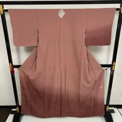 作家物 付下げ 美しい地紋の織り出し 一つ紋 訪問着 正絹 着物 MK-1398