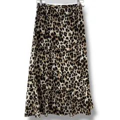 Louge dress ラウンジドレス マキシスカート サイズ FREE ベージュ×ブラック レオパード ヒョウ柄 NO LDZ1012401A0002 ロングスカート Aライン フレア レディース ゴーゴー古着マルイ草加店2511