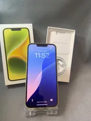 美品 Appleストア版 SIMフリー iPhone14 256GB イエロー色