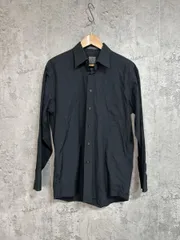 Calvin Klein カルバンクライン コットン100％ シンプル 長袖 シャツ sizeM/黒 ◇■ メンズ