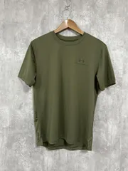 UNDER ARMOUR ロゴ トレーニングウェア Tシャツ sizeS/カーキ ■■ メンズ