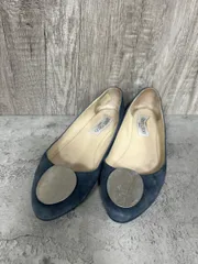 Jimmy Choo ジミーチュウ フラット パンプス size35/22.5/青 ■■◎レディース