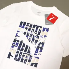 ○送料390円可能商品 プーマ PUMA 新品 メンズ カジュアル グラフィック コットン 半袖 Tシャツ 白 Mサイズ [684233-02-M] 三 壱★QWER★