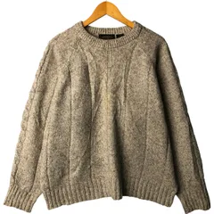 古着 80~90年代 エディーバウアー Eddie Bauer 黒タグ リブ編み ウールニットセーター メンズL相当 ヴィンテージ/eaa601271