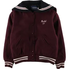 古着 80年代 ホロウェイ Holloway セーラーカラー 中綿入り ウールスタジャン アワードジャケット バーシティジャケット USA製/eaa593152