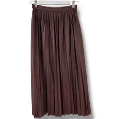 BEAUTY＆YOUTH ビューティーアンドユース ユナイテッドアローズ プリーツスカート サイズS エンジ色 NO 1624-105-3640 ロングスカート Aライン シャイニーサテン レディース 秋 ゴーゴー古着マルイ草加店2512