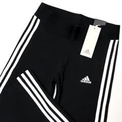 ●送料390円可能商品 アディダス adidas レディース 3ストライプス ストレッチ レギンス タイツ 黒 Mサイズ [GL07231N-M] 四 壱★QWER
