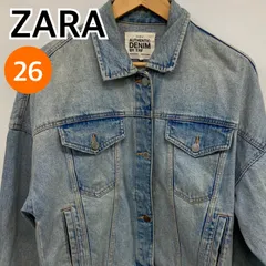 ZARA ザラ アウター ジャケットデニムジャケット ブルー メンズ レディース 26サイズ 【CT2346】