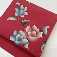 名古屋帯 塩瀬 上品な花の染め 九寸 MA-1327