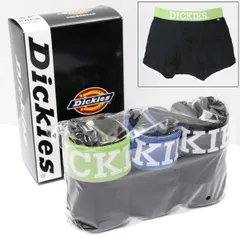 ★ディッキーズ DICKIES 新品 メンズ 前閉じ 下着 ボクサーブリーフ パンツ アンダーウェア 3枚セット 黒[101FSXA970K-BLK-L]一 WEA★QWER
