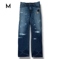 US(アス) ビンテージデニム転写パンツ - メルカリ