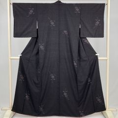 夏大島 龍郷 着物 紬 蔦模様 紺色 レトロ 和装 - メルカリ