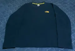 THE NORTH FACE ザノースフェイス 長袖Tシャツ ネイビー (XL)