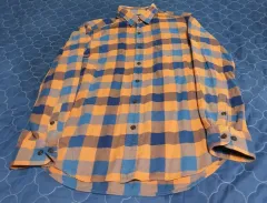 ユニクロ フランネル シャツ チェック柄 (L)