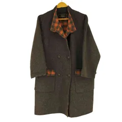 レリアン Leilian 裏地チェック ダブルブレストコート レディース JPN：11号 