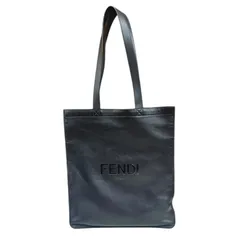 フェンディ フラット ショッピングバッグ トートバッグ レザー 7VA538 ブラック メンズ  FENDI  中古 フェンディのサムネイル
