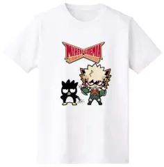 【中古】Tシャツ(キャラクター) 爆豪勝己＆バッドばつ丸 Tシャツ ホワイト レディースLサイズ 「僕のヒーローアカデミア×サンリオキャラクターズ」