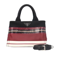 プラダ カナパトートSS ショルダーバッグ キャンバス 1BG439 マルチカラー レディース  PRADA  中古 プラダ
