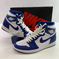 04w5344▽※【中古】Nike Air Jordan 1 Retro High Storm Blue 555088-127 ナイキ エアジョーダン1 レトロ ハイ ストーム ブルー 28cm スニーカー【八王子店】